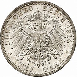 Large Reverse for 3 Mark 1914 coin