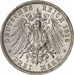 Large Reverse for 3 Mark 1915 coin