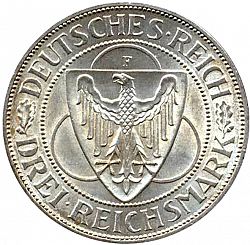 Large Obverse for 3 Reichsmark 1930 coin