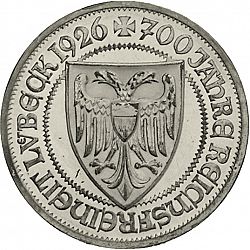 Large Reverse for 3 Reichsmark 1926 coin