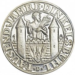 Large Reverse for 3 Reichsmark 1928 coin