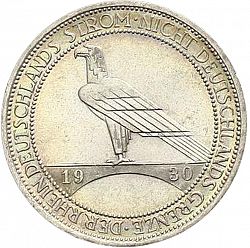 Large Reverse for 3 Reichsmark 1930 coin