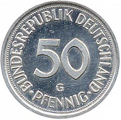 Large Obverse for 50 Pfennig 1994 coin