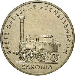 Large Reverse for 5 Mark 1988 coin