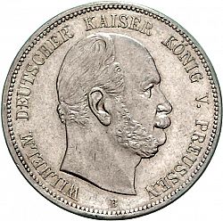 Large Obverse for 5 Mark 1875 coin
