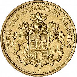 Large Obverse for 5 Mark 1877 coin