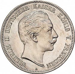 Large Obverse for 5 Mark 1898 coin