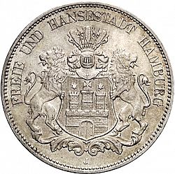 Large Obverse for 5 Mark 1899 coin