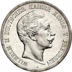 Large Obverse for 5 Mark 1902 coin