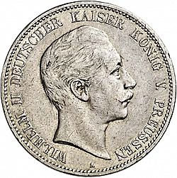 Large Obverse for 5 Mark 1903 coin