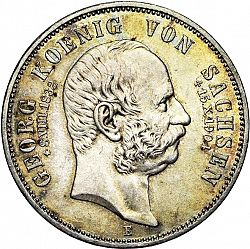 Large Obverse for 5 Mark 1904 coin