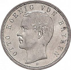 Large Obverse for 5 Mark 1913 coin