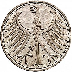 Large Obverse for 5 Mark 1956 coin