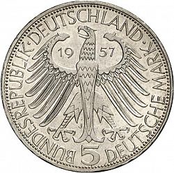 Large Obverse for 5 Mark 1957 coin