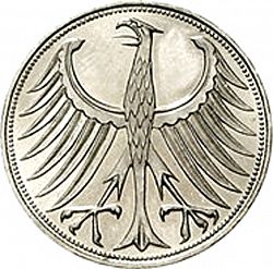 Large Obverse for 5 Mark 1961 coin