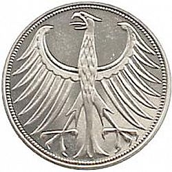 Large Obverse for 5 Mark 1967 coin
