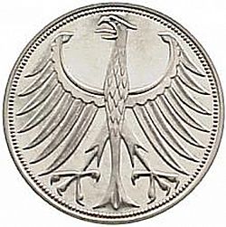 Large Obverse for 5 Mark 1968 coin