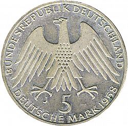 Large Obverse for 5 Mark 1968 coin