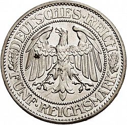 Large Obverse for 5 Reichsmark 1928 coin