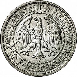 Large Obverse for 5 Reichsmark 1932 coin
