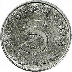Large Obverse for 5 Reichspfennig 1948 coin