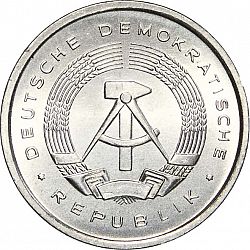 Large Obverse for 5 Pfennig 1990 coin