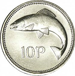 Large Reverse for 10P - Ten Pence 2000 coin