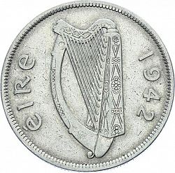 Large Obverse for 2s6d - Half Crown 1942 coin