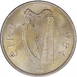 Large Reverse for 2s6d - Half Crown 1954 coin