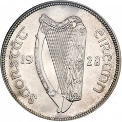 Large Obverse for 2s6d - Half Crown 1928 coin