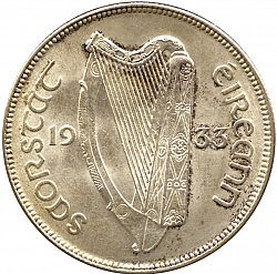 Large Obverse for 2s6d - Half Crown 1933 coin