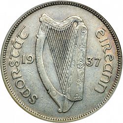 Large Obverse for 2s6d - Half Crown 1937 coin