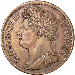 Large Obverse for Penny 1822 coin