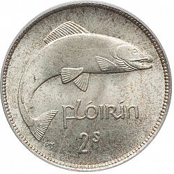 Large Reverse for 2s - Florin 1942 coin