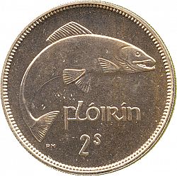 Large Reverse for 2s - Florin 1951 coin