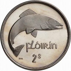 Large Reverse for 2s - Florin 1955 coin