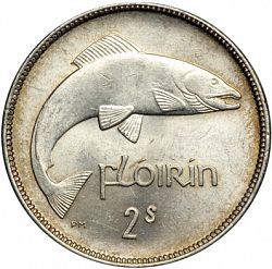 Large Reverse for 2s - Florin 1930 coin