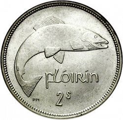 Large Reverse for 2s - Florin 1933 coin
