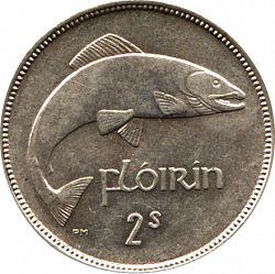 Large Reverse for 2s - Florin 1934 coin