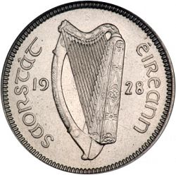 Large Obverse for 3d - 3 Pence 1928 coin