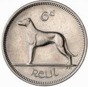 Large Reverse for 6d - 6 Pence 1963 coin