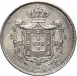 Large Reverse for 1000 Réis ( 10 Tostôes ) 1837 coin