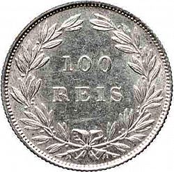Large Reverse for 100 Réis ( Tostâo ) 1889 coin