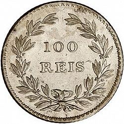 Large Reverse for 100 Réis ( Tostâo ) 1854 coin