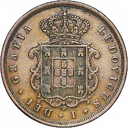 Large Obverse for 10 Réis 1867 coin
