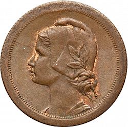 Large Obverse for 10 Centavos 1924 coin