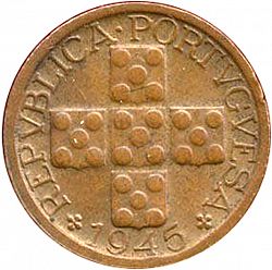 Large Obverse for 10 Centavos 1945 coin