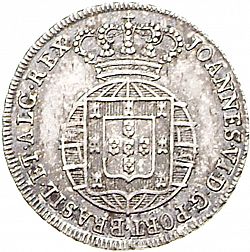 Large Obverse for 120 Réis ( 6 Vinténs ) N/D coin