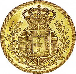 Large Reverse for 1600 Réis ( Escudo ) 1820 coin