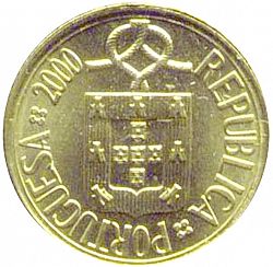 Large Obverse for 1 Escudo 2000 coin